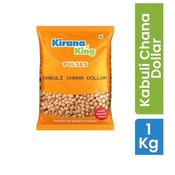 Kirana King Kabuli Chana Dollar 1 KG X 25 PKT