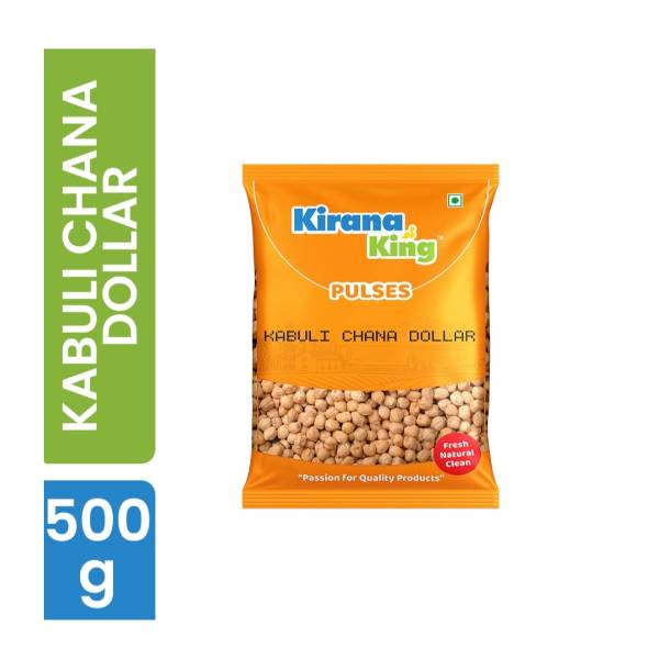 Kirana King Kabuli Chana Dollar 500 GM X 50 PKT