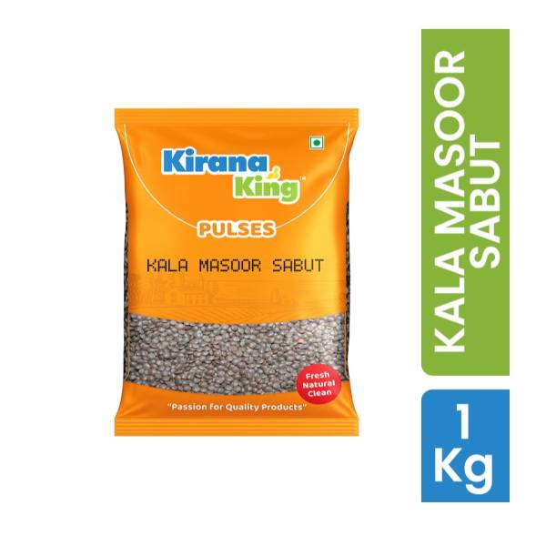 Kirana King Kala Masoor Sabut 1KG X 25KG