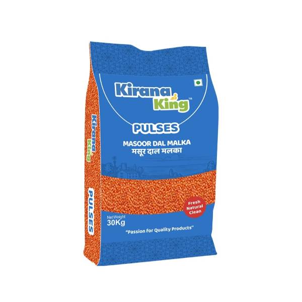 Kirana King Lal Masoor Sabut 30 KG