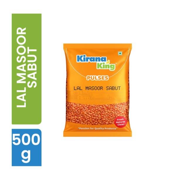 Kirana King Lal Masoor Sabut 500GM X 50PKT