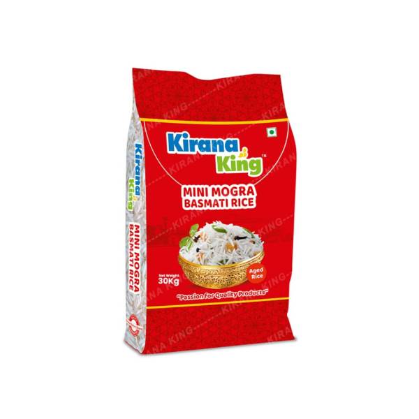Kirana King Mini Mogra Basmati Tukda Rice 30KG