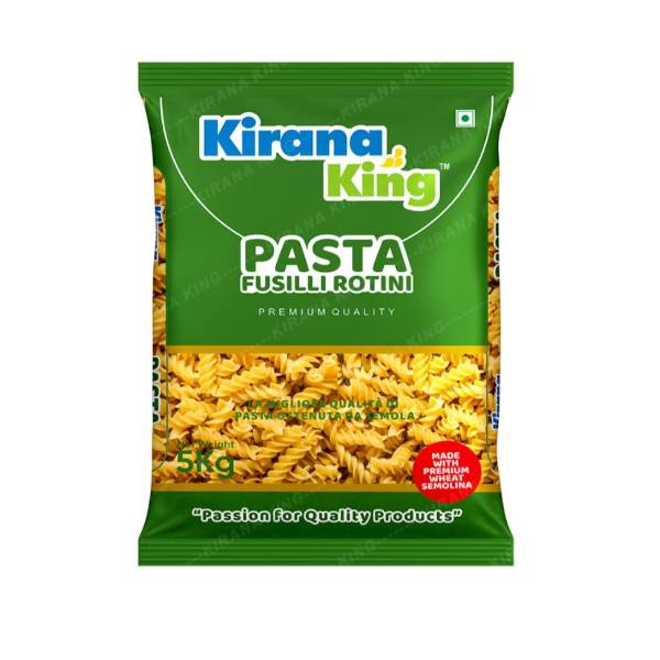 Kirana King Pasta Fusilli Rotini 5Kg