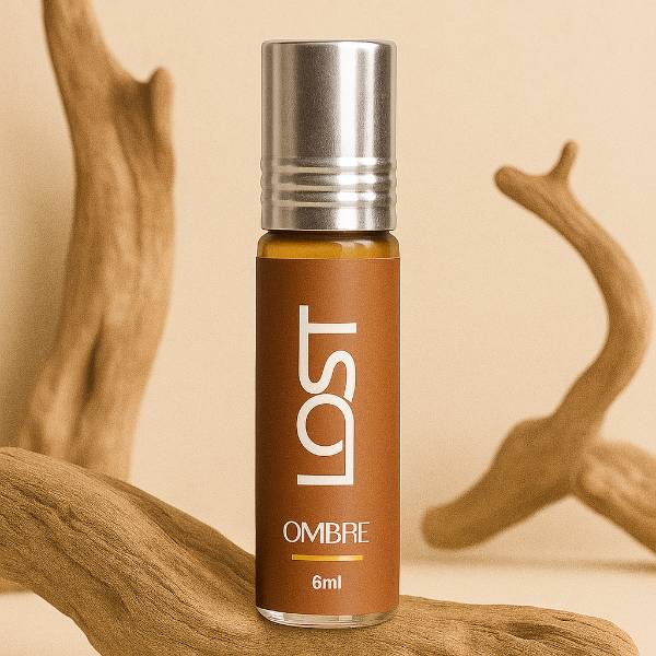 Lost Naturals Ombre Unisex Attar - 6ml Roll-On Perfumes | Non-Alcoholic Perfumess | Oud-Infused Luxury Fragrance Oil | IFRA Certified | Long-Lasting Attar for Man and Woman | Made in India