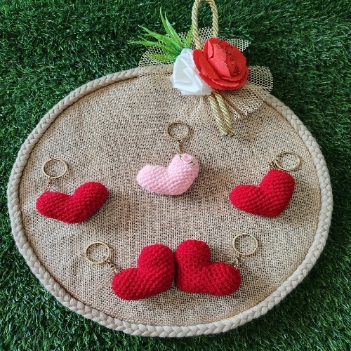 Heart key chain
