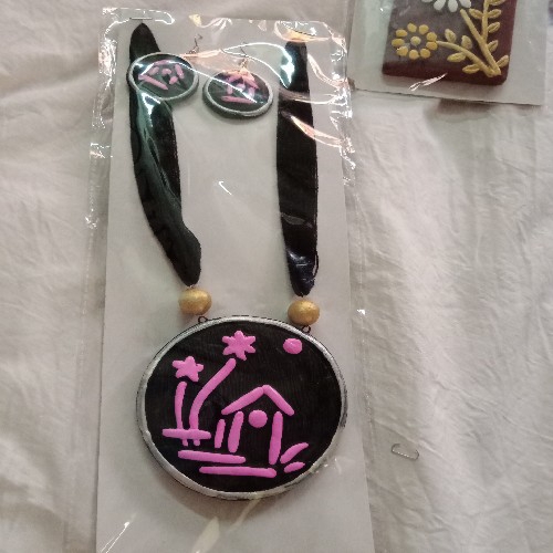 House Motif Terracotta Jewellery Set
