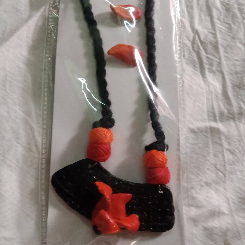Floral Motif Clay Jewellery
