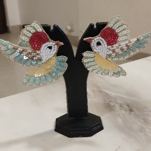 Beautiful Lightweight Paper Work Earring