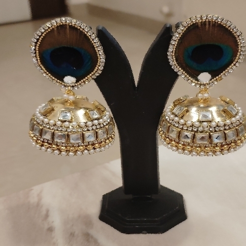 Beautiful Paperwork Lightweight Jhumki Pattern Earring