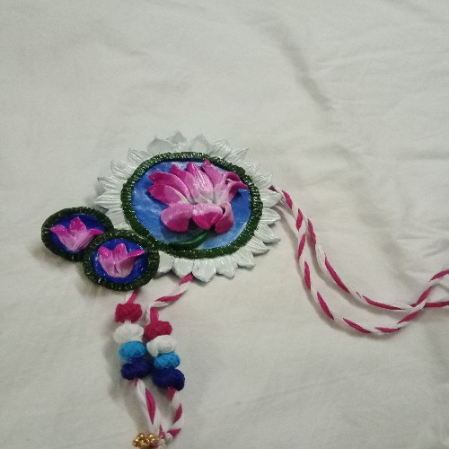 Lotus Motif  ChainClay Jewellery Set