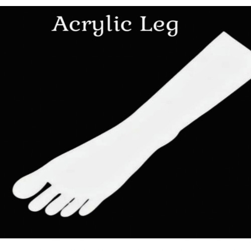 Reusable Acrylic Leg For Mehandi Practice Use Both Sides, Thickness Of 3MM,Length 15.5inch, Set Of 2