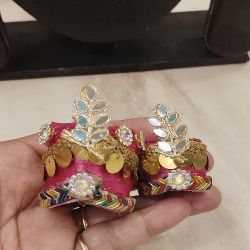 Beautiful Laddu Gopal Ji Pagdi 4 Number Size