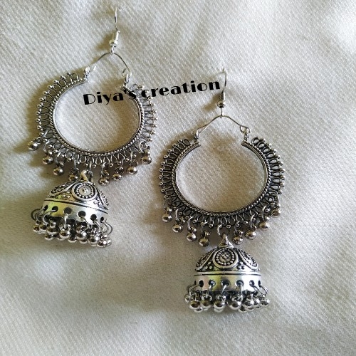 Oxidised Jhumka