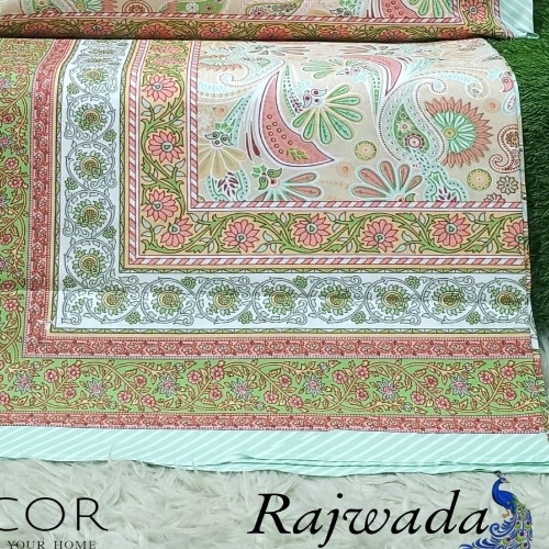 Rajwada King Pure Cotton Bedsheet Set