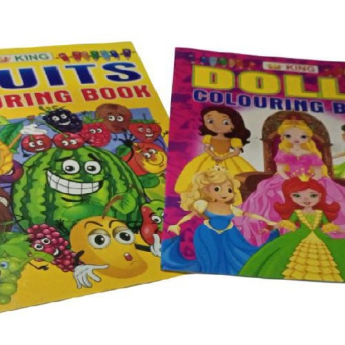 Combopack of 2 drawing books 1st drawing book is Barbie pictures
2nd drawing book is fruits picture