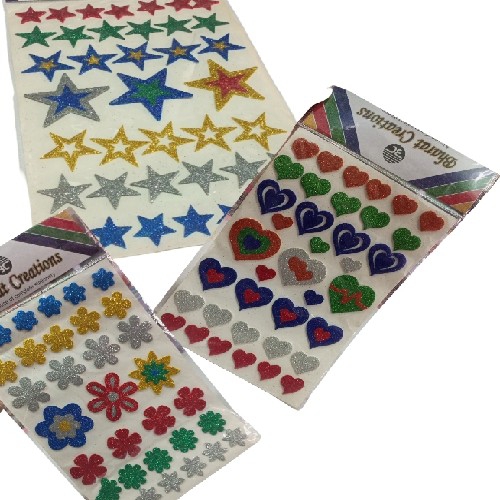 Beautiful Different Colour And Size Glitter Sticker ??????