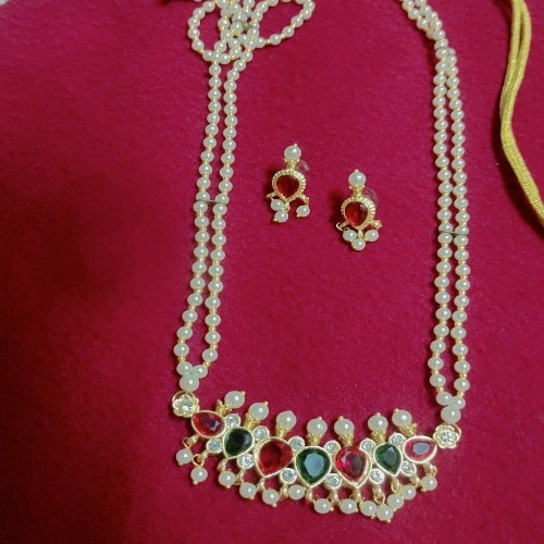 Tanmani Long Neckles With Earings