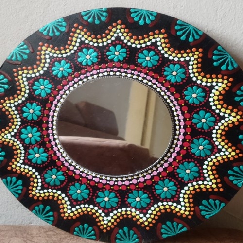 mandala art with mirror