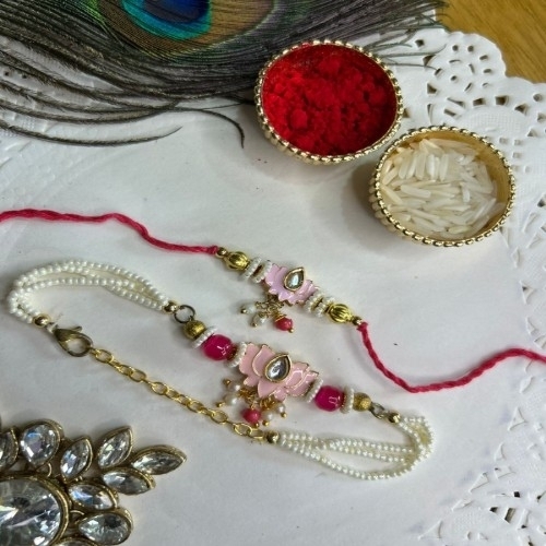 Lotus Rakhi Set