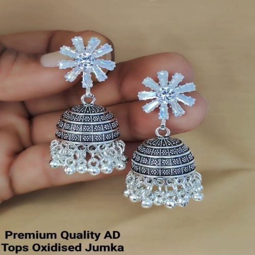 Oxidised Jhumka