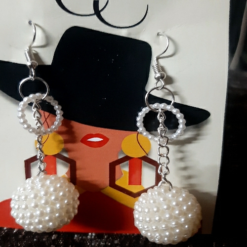 Handmade Pearl earrings