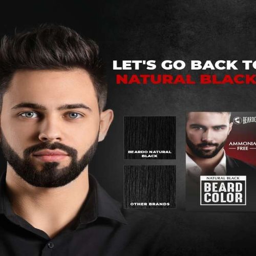 Hair Colour Beardo Beard Colour For Men- Natural Black Long Lasting No Ammonia