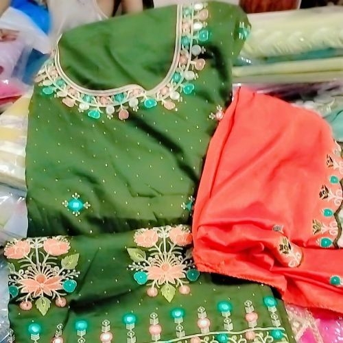 Green Punjabi Suit