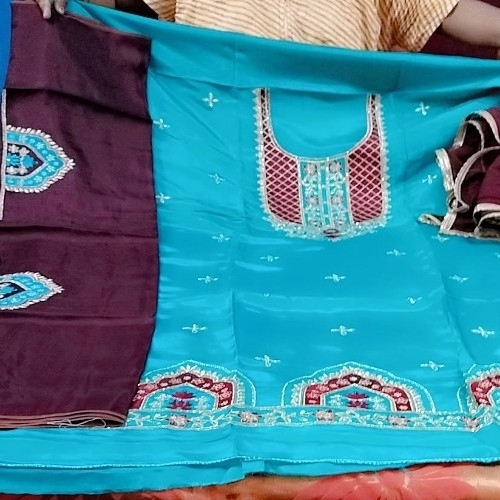 Punjabi suit Silak Suit pati Weyar Suit