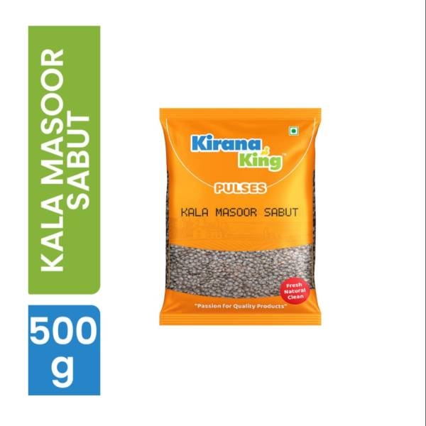Kirana King Kala Masoor Sabut 500GM X 50PKT