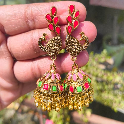 Oxidised Jhumka
