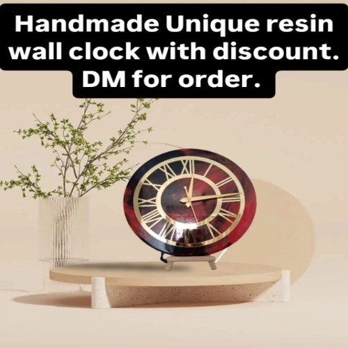 Resin wall clock.