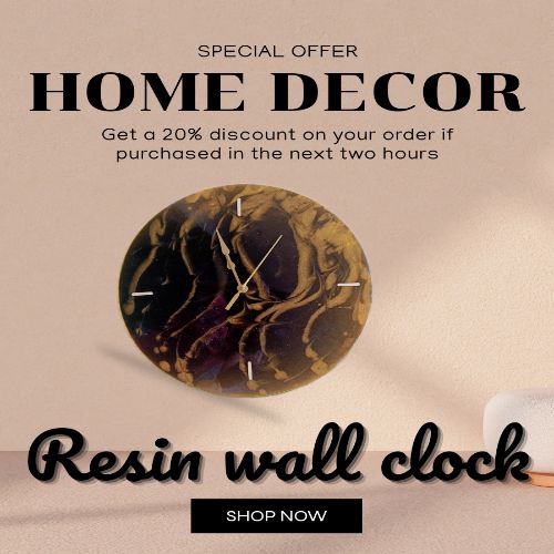 Resin Wall Clock