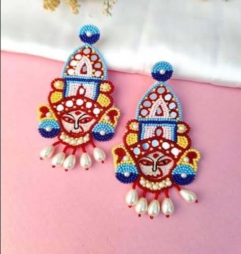 Handmade Copper Gold Jhumki Earrings - Unique, Artisan-Made Accessory (Exact characters: 79)