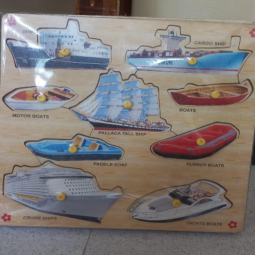 Wooden Sea Transportation Toy Board Game